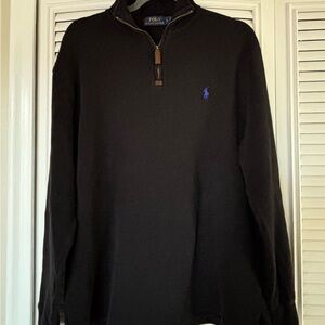 Ralph Lauren Black Quarter-Zip Pullover